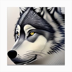 Beautiful Husky Canvas Print