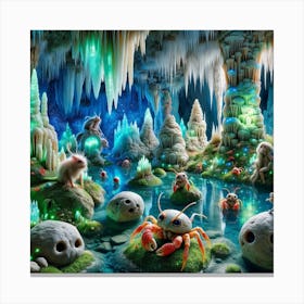 Crab Cave Canvas Print