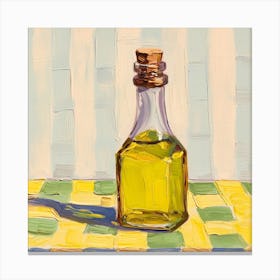 Olive Oil Pastel Checkerboard Background 2 Canvas Print