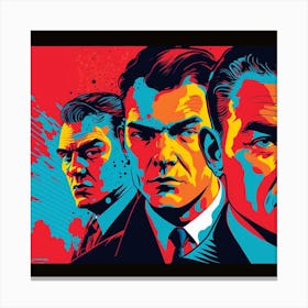 Three Men London gangsters Canvas Print