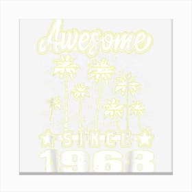 Awesome Since 1968 Birthday 1968 Vintage 1968 Vintage Canvas Print