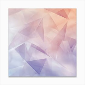 Abstract Triangles.Generated AI. Wall Art Print Canvas Print