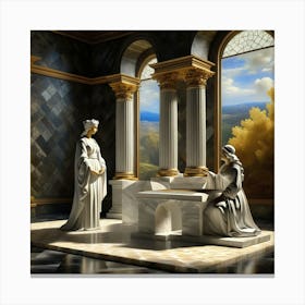 3d Rendering Of A Room Canvas Print