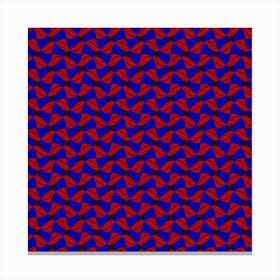 Background Texture Design Geometric Red Blue Canvas Print