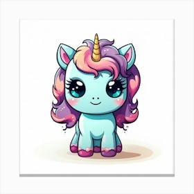 Cute Unicorn 456 Canvas Print