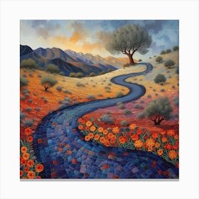 Road To The Desert Canvas Print