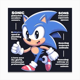 Sonic The Hedgehog 14 Canvas Print