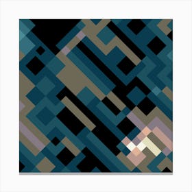 Abstract in Teal Canvas Print