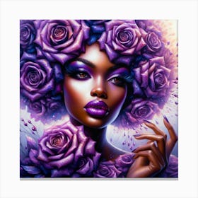 Purple Roses 3 Canvas Print