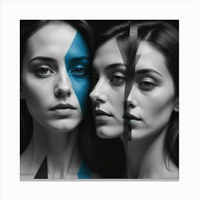 Woman With Blue Eyes Canvas Print