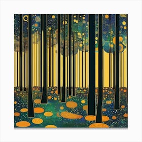 Klimt Forest Canvas Print