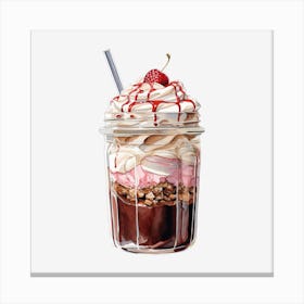 Ice Cream Sundae 17 Canvas Print