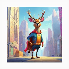 Super Deer 1 Canvas Print