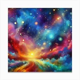 Colorful Nebula Canvas Print