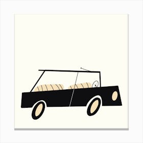 Have A Nice Day Vintage Car Square Canvas Print