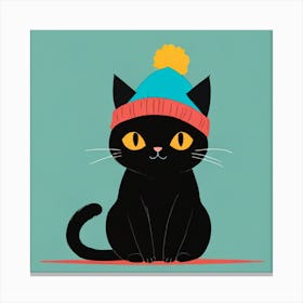 Cat hat Canvas Print