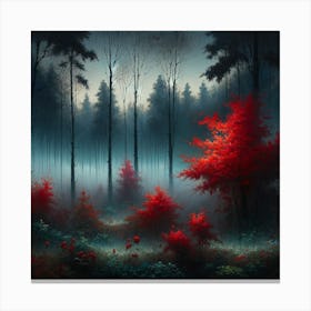 Red Forest Canvas Print