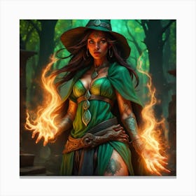 Fire Mage Canvas Print