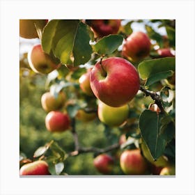 Apple Tree In The Orchard 1 Canvas Print