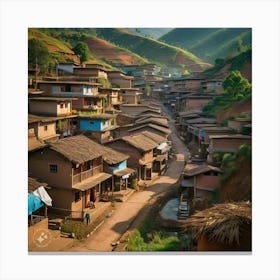 Village In Vietnam Canvas Print