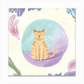 Watercolor Cat 1 Canvas Print