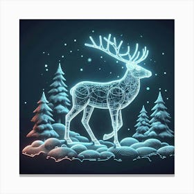 Deer In The Forest Canvas Print