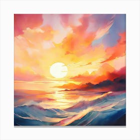 Sunset Painting Canvas Print