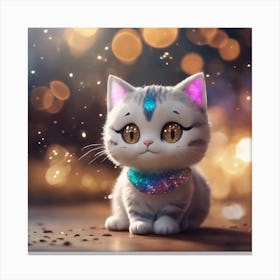 Kitten princess Canvas Print