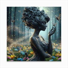 Fairy In The Forest 3 Canvas Print