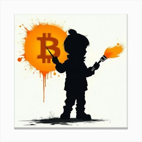 Bitcoin Painting 6 Canvas Print