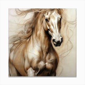 Golden Horse Canvas Print