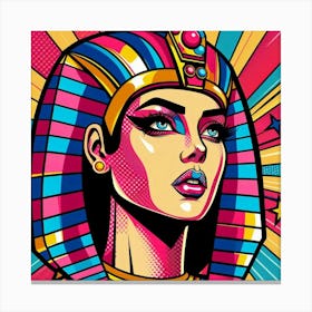 Pop Egyptian Dina Pearl Canvas Print