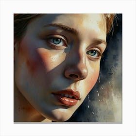 Portrait Of A Girl 4 Canvas Print