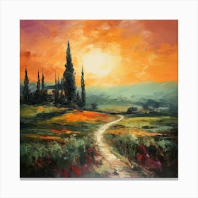 Italian Euphoria: Brushwork Harmony Canvas Print