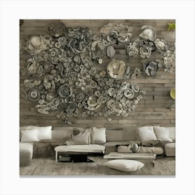 Modern Living Room Wall Art Canvas Print