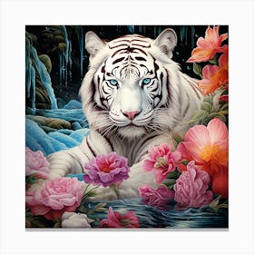 White Tiger 2 Canvas Print