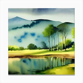 Watercolor Landscape 1 Canvas Print