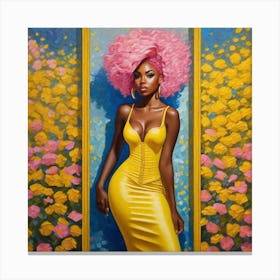 'Yellow Dress' Canvas Print