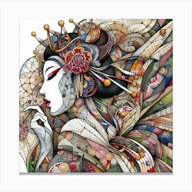 Asian Woman 6 Canvas Print