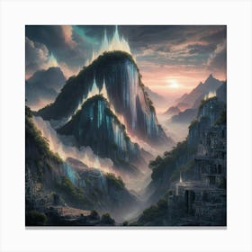 Fantasy Landscape Painting 4 Canvas Print