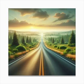 Road In The Countryside 1 Canvas Print