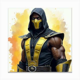 Mortal Kombat Ninja Fighter Concept Art (484) Canvas Print