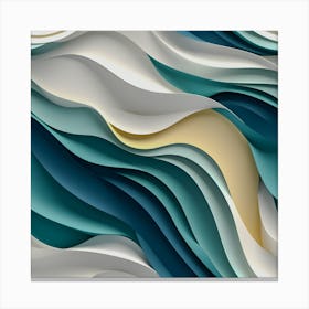 Abstract Wave Background Canvas Print