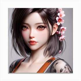 Sakura San Canvas Print