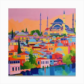 Abstract Travel Collection Istanbul Turkey 2 Canvas Print