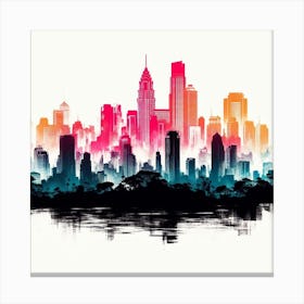 City Skyline 1 Canvas Print