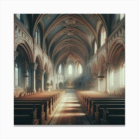 Interior Of A Church 3 Canvas Print