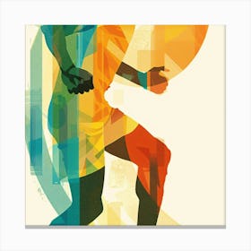 Running Man 7 Canvas Print