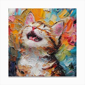 Kitty Painting 1 Canvas Print