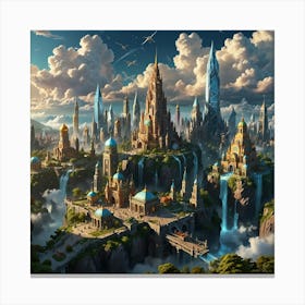 Fantasy City 11 Canvas Print